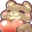 Emoji bear_love