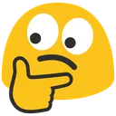 Emoji blobthinkingeyes