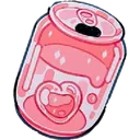 Emoji drink_pinksoda