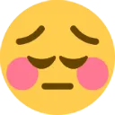 Emoji PensiveBlush
