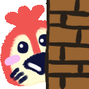 Emoji A_NE_parrot_shy_hide