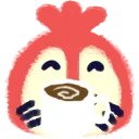 Emoji NE_parrot_chocolate