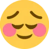 Emoji pensivehappyblush