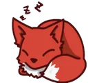 Emoji sleepingfox