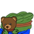 Emoji 3809_peepoTeddyDreaming