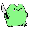 Emoji ufrogknife