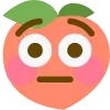 Emoji flushedpeach