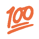 Emoji 100orange