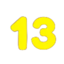 Emoji number_13