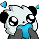 Emoji panda_love