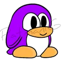 Emoji PingouinViolet