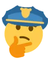 Emoji ThinkingCop