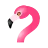 Emoji icons8flamantrose48