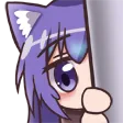 Emoji peek_neko