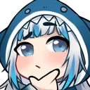 Emoji shark_think