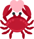 Emoji crabheart