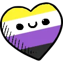 Emoji enbycuteheart