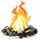 Emoji campfire