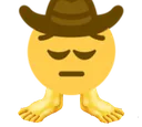 Emoji pensivecowboywithfeet