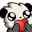 Emoji lovepanda