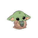 Emoji CuteBabyYodaFroggyYAY