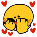 Emoji embarrasedloveextra