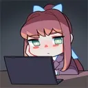 Emoji DDLC_MonikaBored