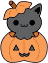 Emoji pumpkincat