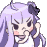 Emoji chara_purplehair_boxing
