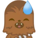 Emoji chewie_sweat_smile