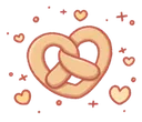 Emoji pretzel_hearts