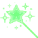Emoji wand_green