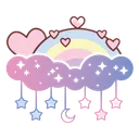 Emoji dd_rainbowcloudstars