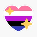 Emoji GenderFluidHeart