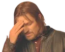 Emoji boromirfacepalm