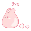 Emoji rabbitbye