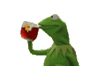 Emoji kermit_sips_tea