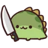 Emoji dinoknife