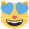 Emoji cat_eyes_blue_hearts