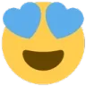 Emoji eyes_blue_hearts