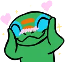 Emoji CRDLizardHappyLove