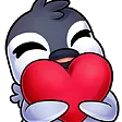 Emoji CRDPenguinLoveHeart