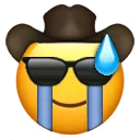 Emoji cowboycoolcrymildpanic