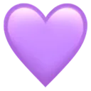 Emoji coeurviolet