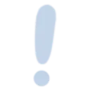 Emoji exlamationbleu