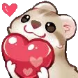 Emoji Furet_love