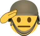 Emoji salute