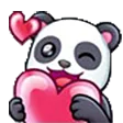 Emoji Panda_HEART