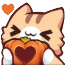 Emoji pumpkinlove