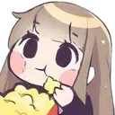 Emoji girl_eat_popcorn
